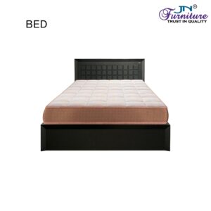 King Size Bed HDMR with Hydraulic Storage Walnut