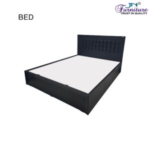 King Size Bed HDMR with Hydraulic Storage Walnut - JN Furniture bed in Jaigaon
