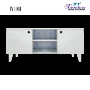 Fiore TV Unit with Door Storage MDF White