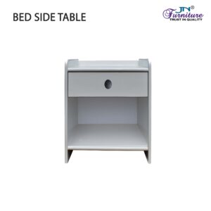 Veyra Bed Side Table Rubberwood White