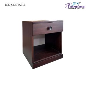 Claretta Bed Side Table MDF Walnut Stained - JN Furniture bedside table in Jaigaon