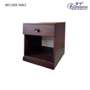 Claretta Bed Side Table MDF Walnut Stained - JN Furniture bedside table in Jaigaon