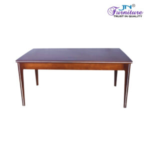 Elara 6 Seater Dining Table Rubberwood Walnut