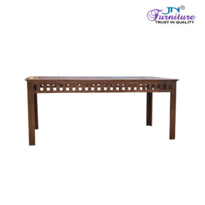 Vion 6 Seater Dining Table Rubberwood Walnut