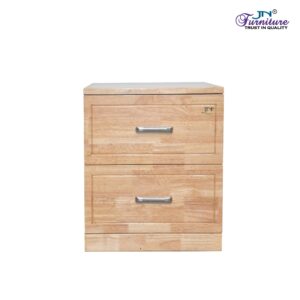 Harmony Bed Side Table Rubberwood Natural