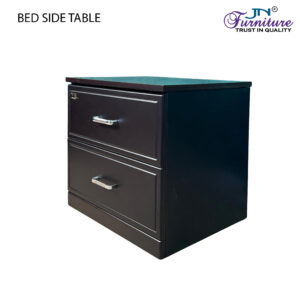Attica Bed Side Table K.D. MDF Walnut - JN Furniture bedside table in Jaigaon