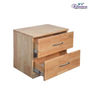Harmony Bed Side Table Rubberwood Natural - JN Furniture bedside table in Jaigaon