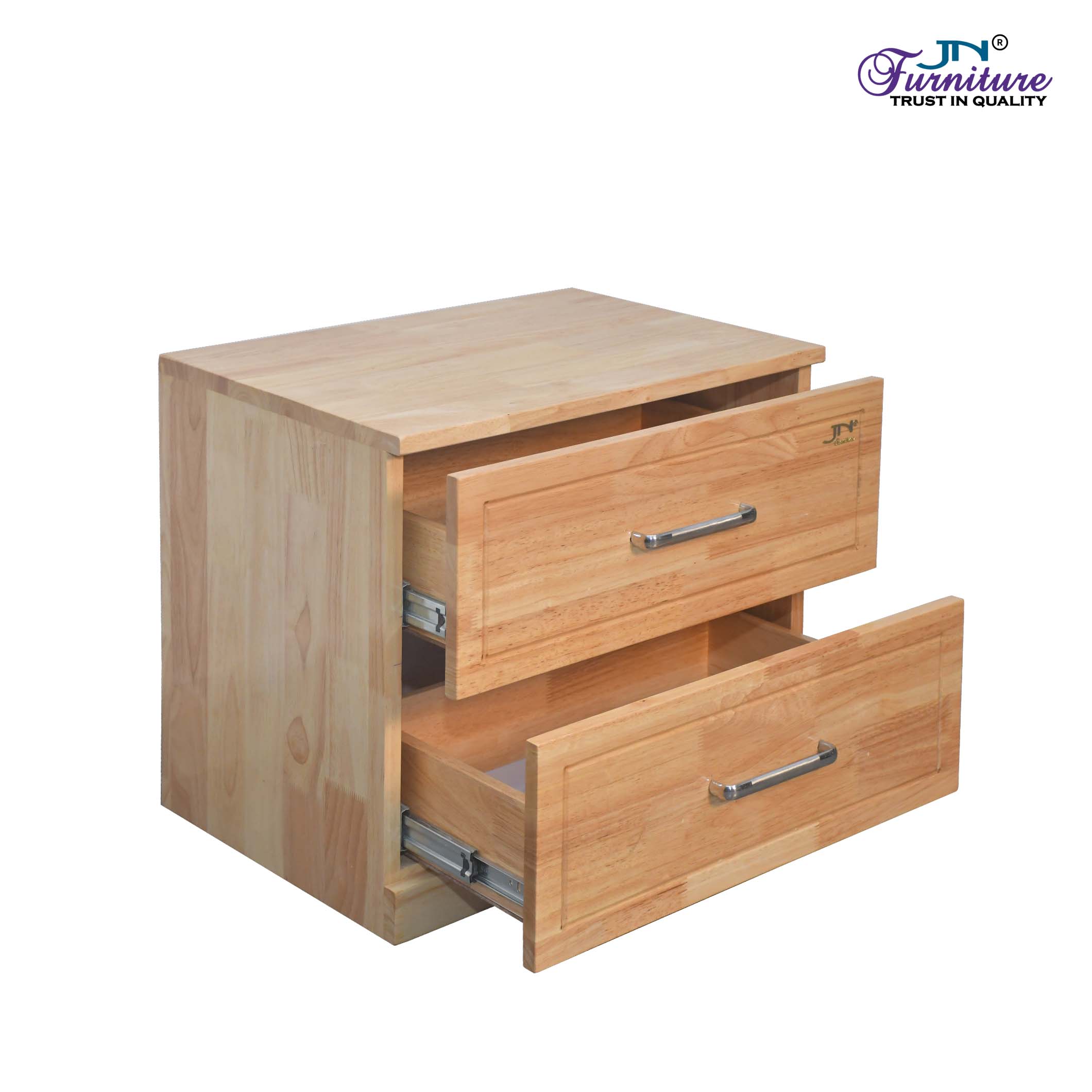 BST5 Harmony Bed Side Table Rubberwood Natural - JN Furniture bedside table in Jaigaon