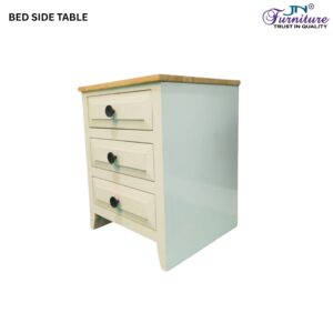 Arco Bed Side Table MDF Rubebrwood White Natural - JN Furniture bedside table in Jaigaon