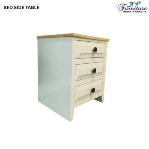 Arco Bed Side Table MDF Rubebrwood White Natural - JN Furniture bedside table in Jaigaon