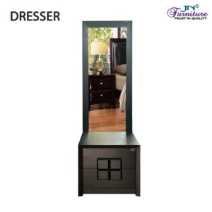 Reflina Dressing Mirror with Drawer Storage HDMR Walnut