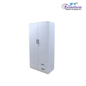 Terra wardrobe with doors open showing integrated drawer storage and interior organization