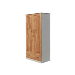 Reserve wardrobe front view showing classic 2-door design with recessed panels