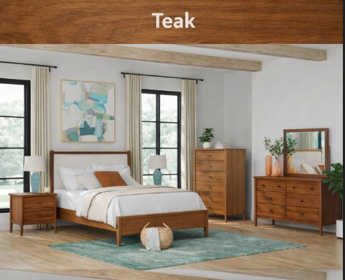 bed room set teak JN Elegance Rubberwood Bedroom Set - JN Furniture bed in Jaigaon
