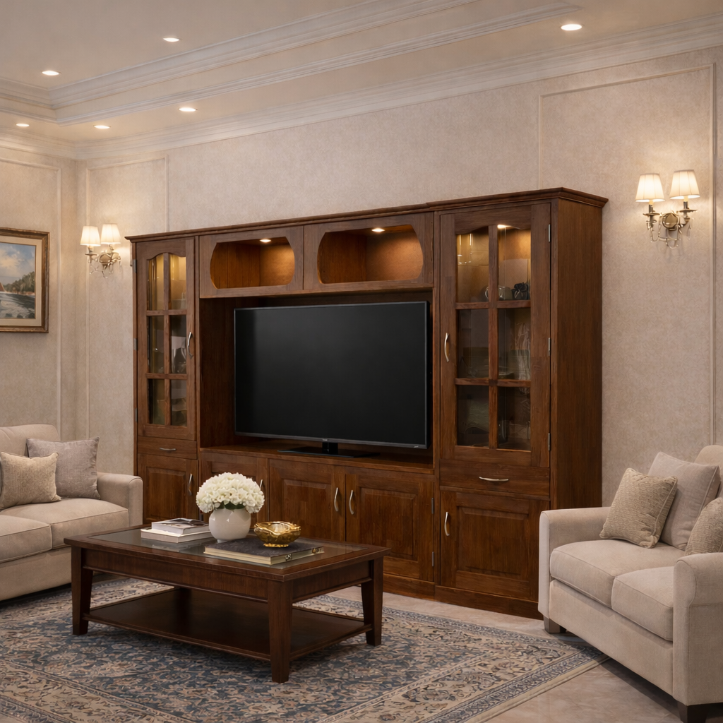 TV Showcase Walnut