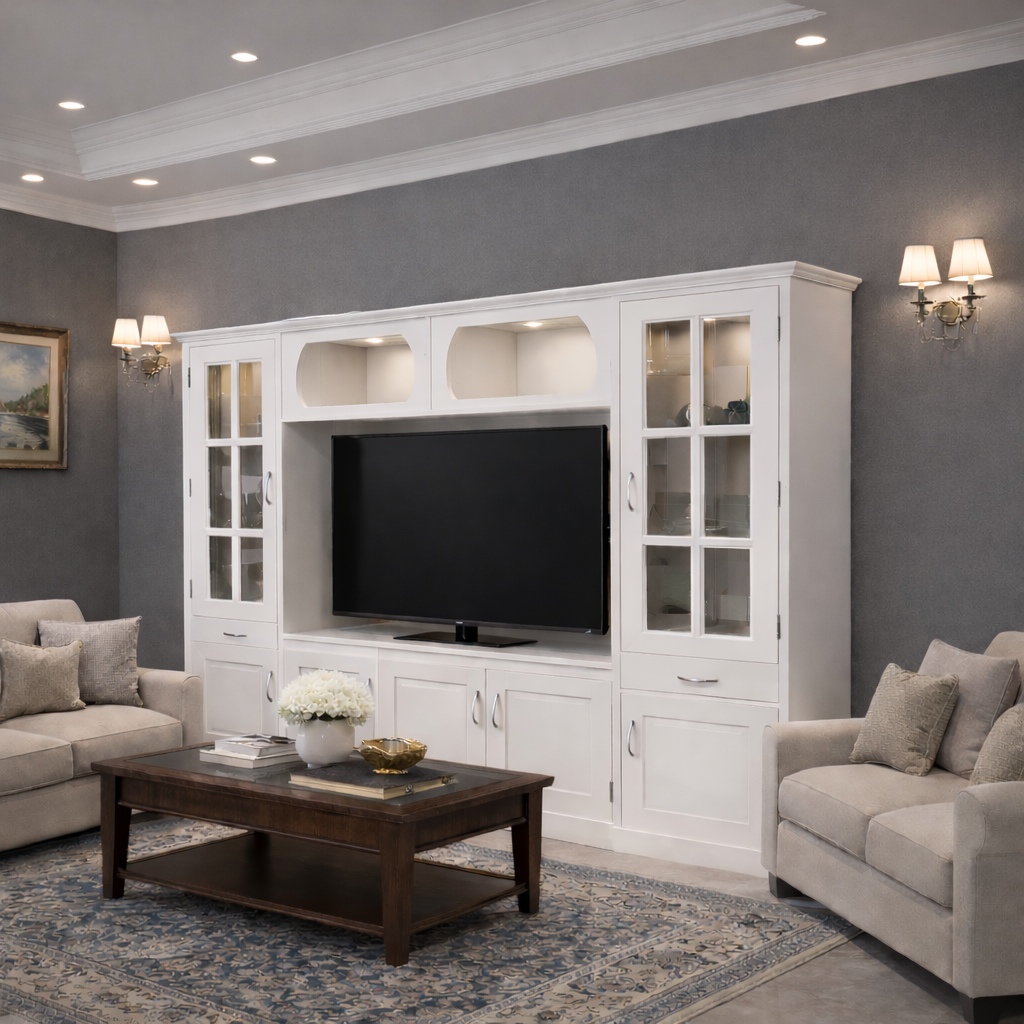 TV Showcase White