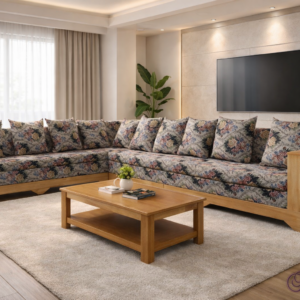 JN FloraLuxe L-Shape Sofa