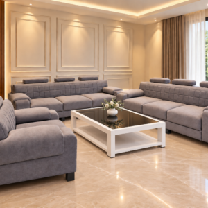 JN Grandeur MaxComfort 7-Seater Premium Sofa Set (3+3+1)